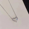 2025 New Trendy Circle Necklace for Women Simple Stylish Cubic Zircon Clavicle Chain Necklace Luxury Designer Wedding Jewelry
