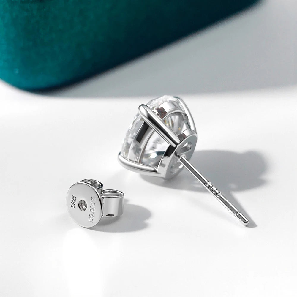 Serenity 1-4ct Oval Moissanite Earrings for Women Gift S925 Sterling Silver Jewelry Sparkling Lab Diamond Wedding Stud Earrings